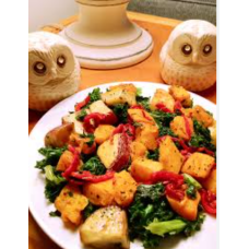 Kale & Roasted Hiratake Tartine